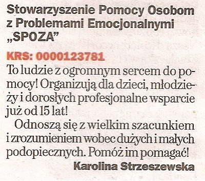 28.03.2013 "Komu warto przekazać 1% podatku?" Metro