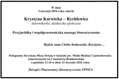 Krystyna Karwicka - Rychlewicz